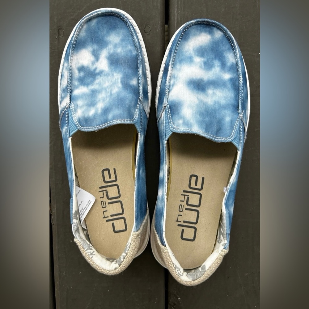 Hey Dude Lena tie dye blue size 7